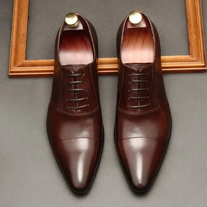 Luxury Red bottom Leather Oxford Shoes For Men Rieworkes