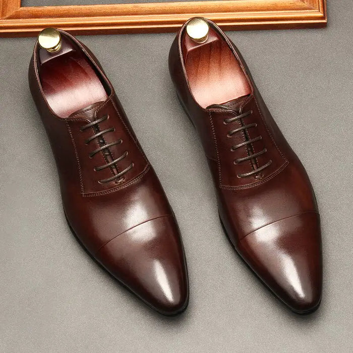 Luxury Red bottom Leather Oxford Shoes For Men Rieworkes