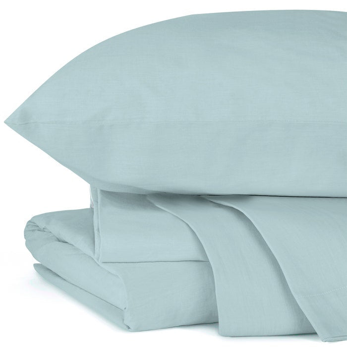 Melange Plain Percale Sheet Set-Gina's Home Linen Ltd