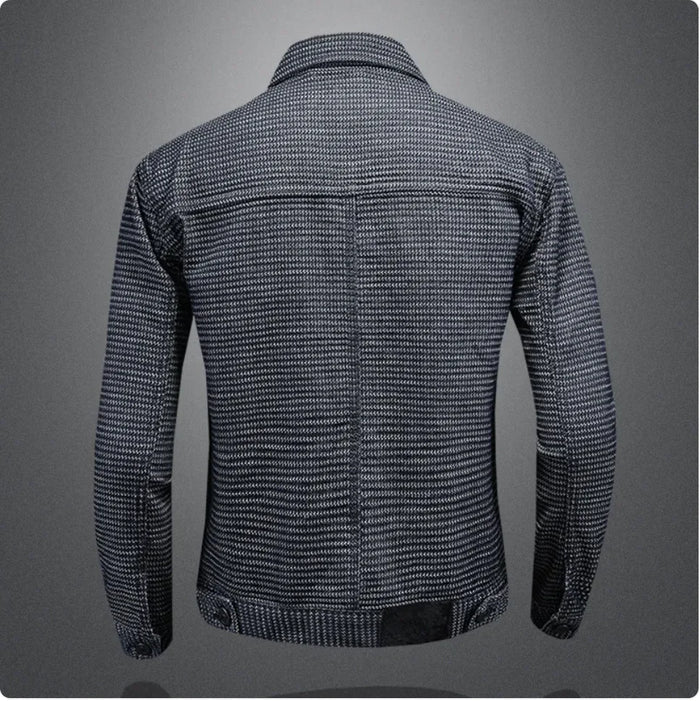 Men's Casual Denim Motorcycle Jacket Rieworkes