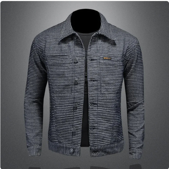 Men's Casual Denim Motorcycle Jacket Rieworkes
