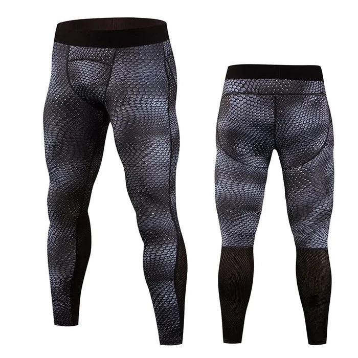 Men's Compression Running Tights: New Fitness Gym Leggings Rieworkes