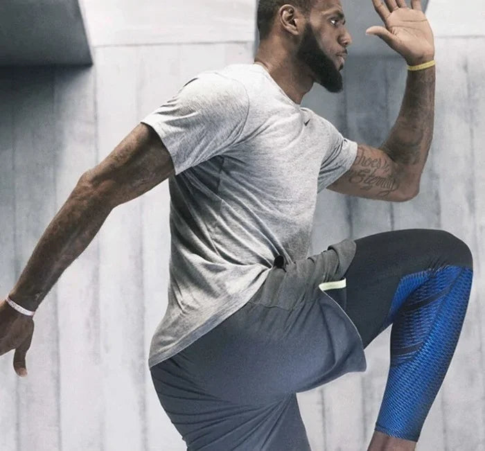 Men's Pro Compression Running Tights: Hot Yoga Pants for Gym & Basketball Rieworkes