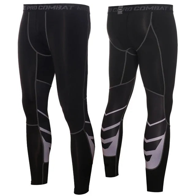 Men's Pro Compression Running Tights: Hot Yoga Pants for Gym & Basketball Rieworkes