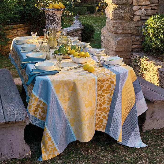 Mille Citrons Table Linens Collection (Coated Cotton)-Gina's Home Linen Ltd