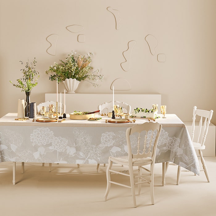 Mille Hortensias Table Linens Collection (Cotton)-Gina's Home Linen Ltd