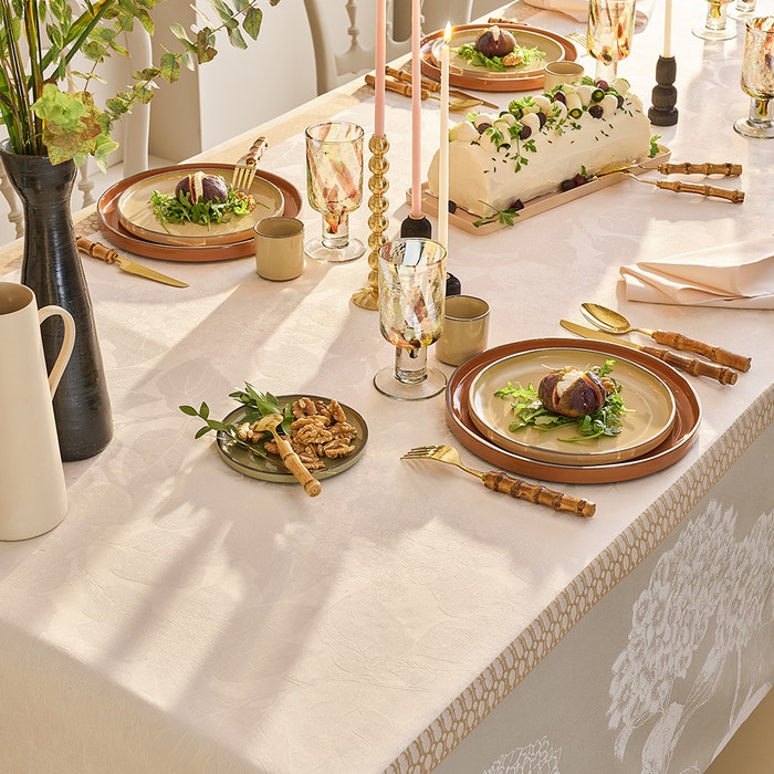 Mille Hortensias Table Linens Collection (Cotton)-Gina's Home Linen Ltd