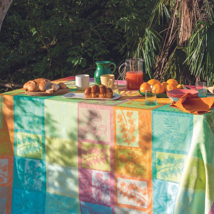 Mille Vegetaux Table Linens Collection (Coated Cotton)-Gina's Home Linen Ltd