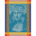 Mona Lisa Blue Kitchen Towel-Gina's Home Linen Ltd