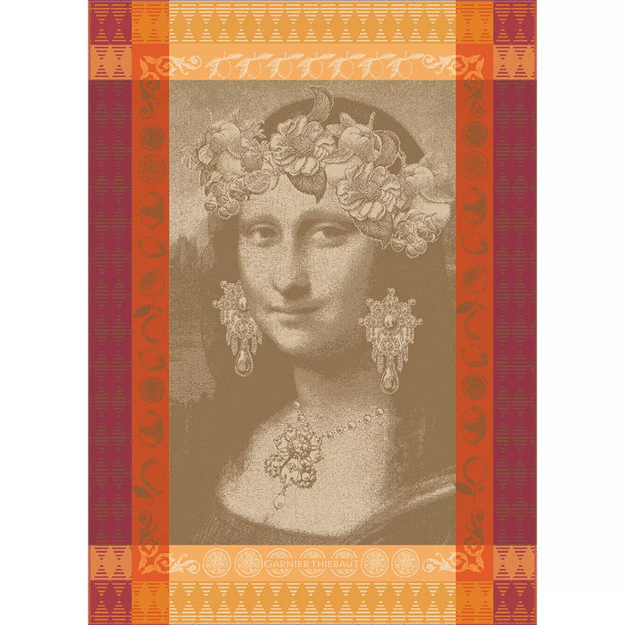 Mona Lisa Cuivre Kitchen Towel-Gina's Home Linen Ltd