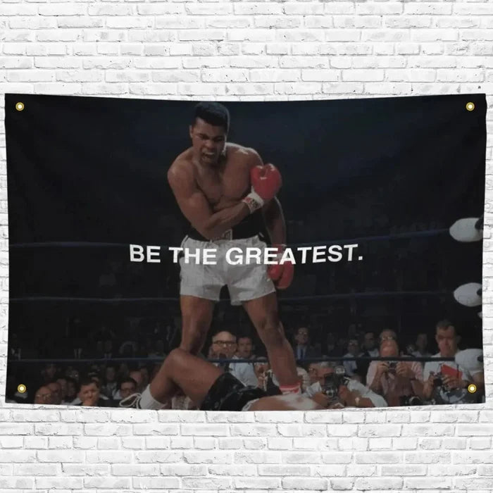 Muhammad Ali Boxing Flag Motivational Gym Flag Rieworkes