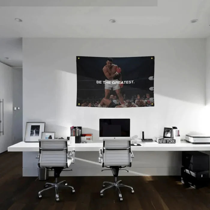 Muhammad Ali Boxing Flag Motivational Gym Flag Rieworkes