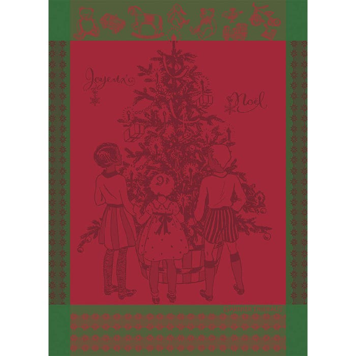 Noel D'Enfance Houx Kitchen Towel-Gina's Home Linen Ltd