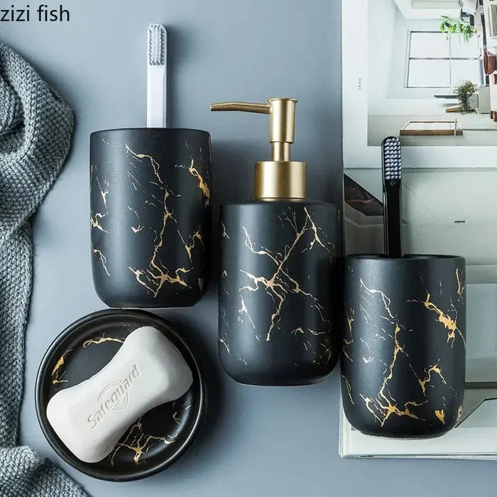 Nordic Matte Bathroom Accessories Set Rieworkes