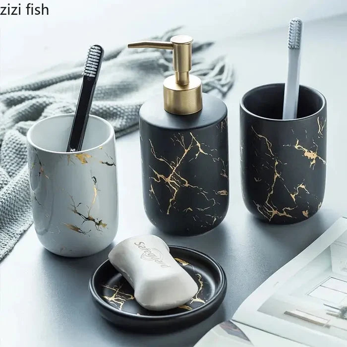 Nordic Matte Bathroom Accessories Set Rieworkes