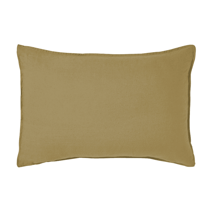 PILLOW SHAM / KING / JAUNE SIENNE