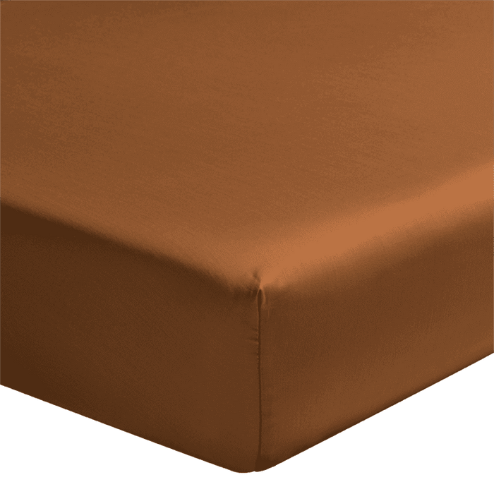 FITTED SHEET / KING / TEAK WOOD