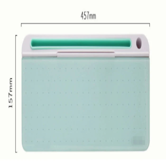 Office Glass Dry Erase Desktop Computer Storage Whiteboard pad Rieworkes