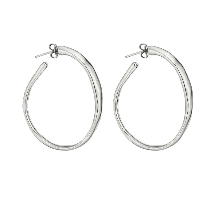 Open hoop earrings