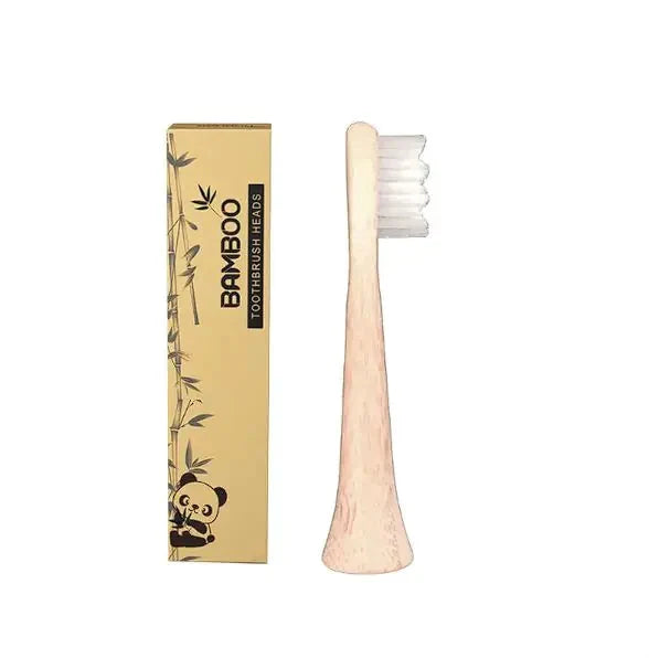 Organic Bamboo Biodegradable Electric Toothbrush Head Rieworkes