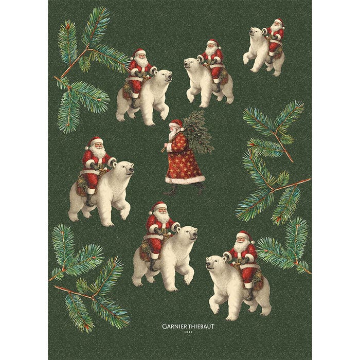 Ours De Noel Sapin Kitchen Towel-Gina's Home Linen Ltd