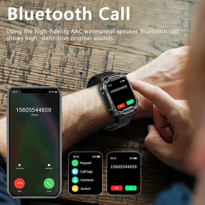 Outdoor Military Smart Watch Men Rieworkes