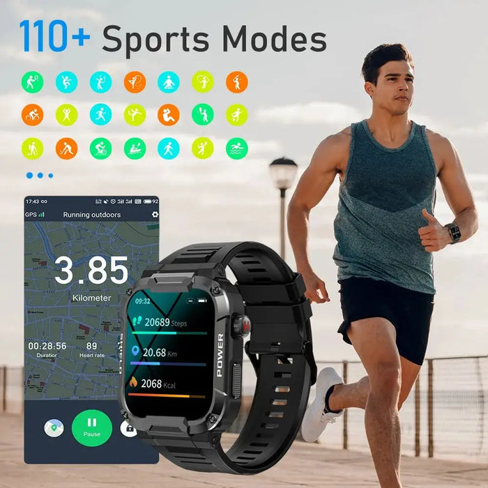 Outdoor Military Smart Watch Men Rieworkes