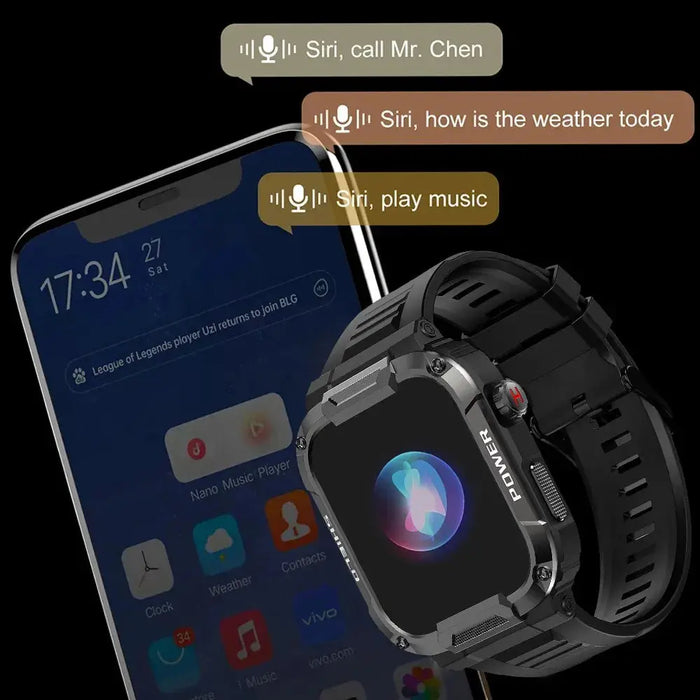 Outdoor Military Smart Watch Men Rieworkes