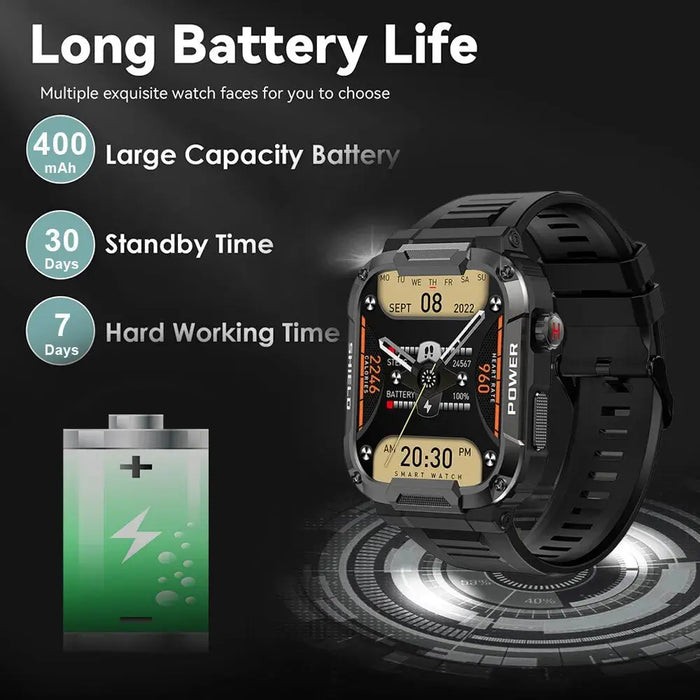 Outdoor Military Smart Watch Men Rieworkes