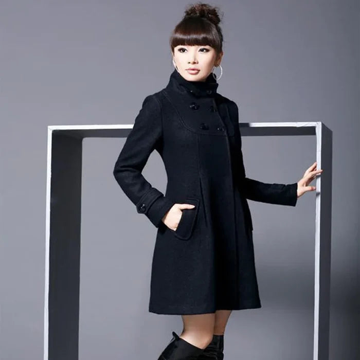 Overcoat hooded double breasted windbreaker Rieworkes