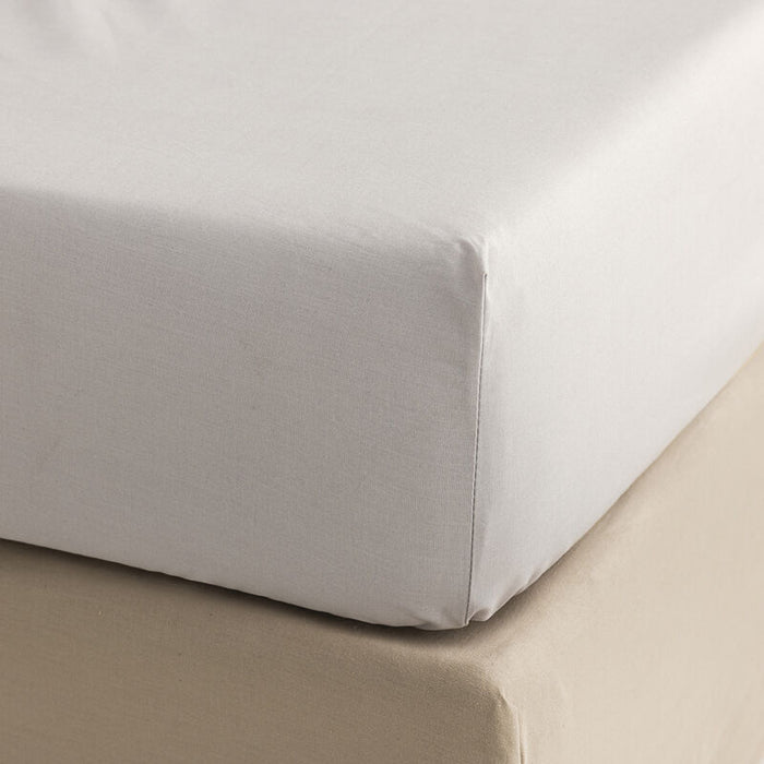 Perle|Grey / FITTED SHEET / QUEEN