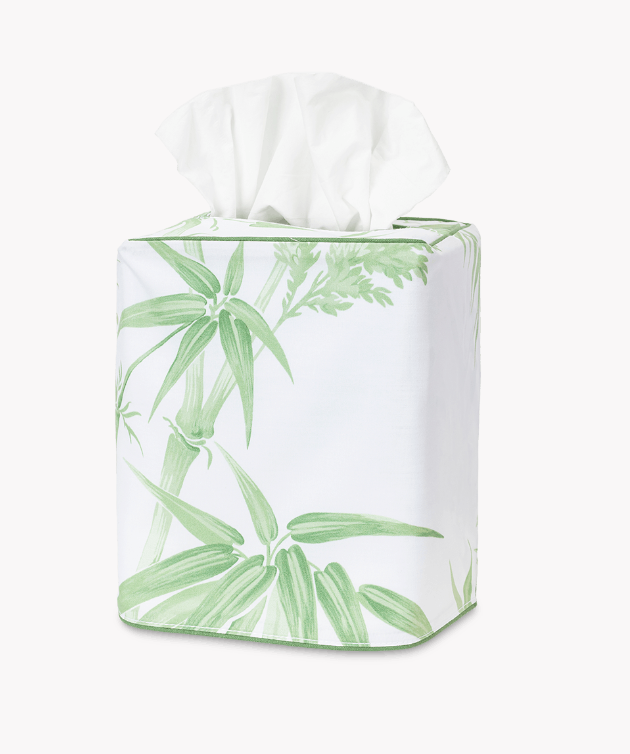 Palm Tree Linen Tissue Box Cover