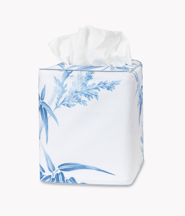 Palm Tree Linen Tissue Box Cover