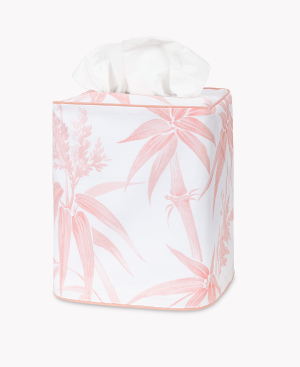 Palm Tree Linen Tissue Box Cover