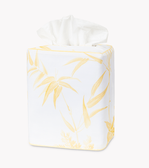 Palm Tree Linen Tissue Box Cover