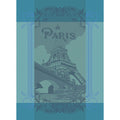 Paris Seine Turquoise Kitchen Towel-Gina's Home Linen Ltd
