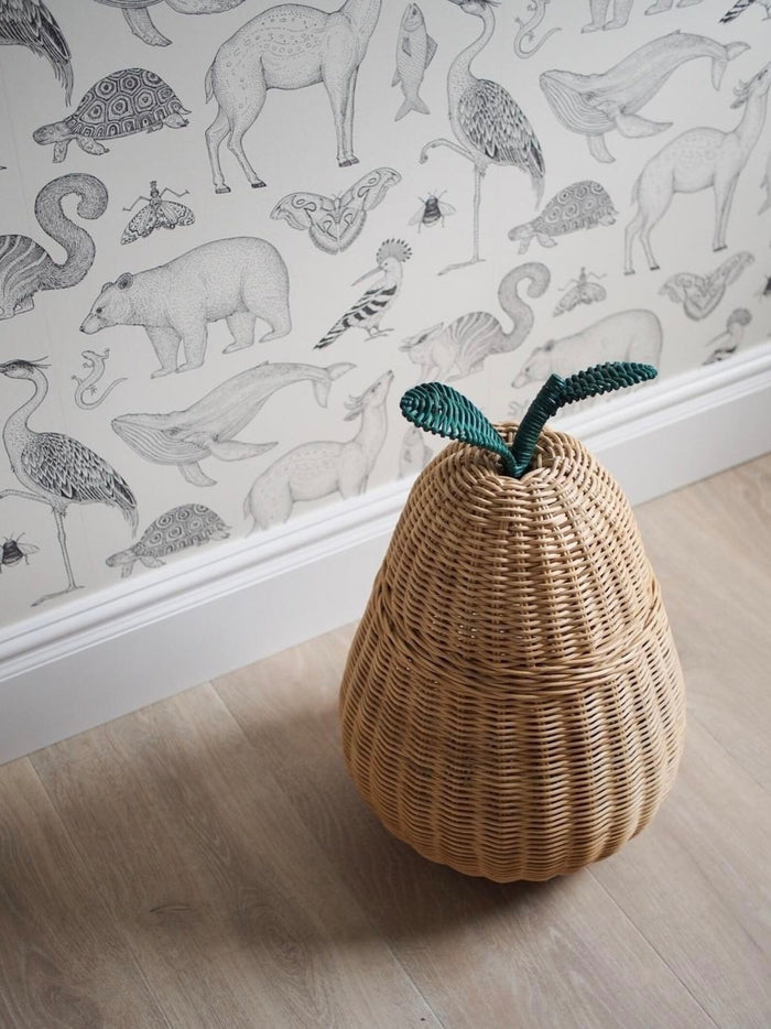 Pear Rattan Laundry Basket