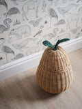 Pear Rattan Laundry Basket