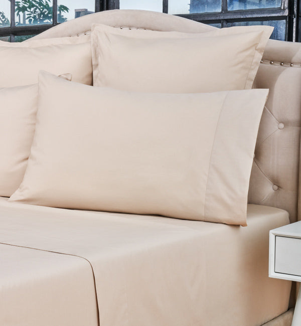 Percale Deluxe Flat Sheets-Gina's Home Linen Ltd