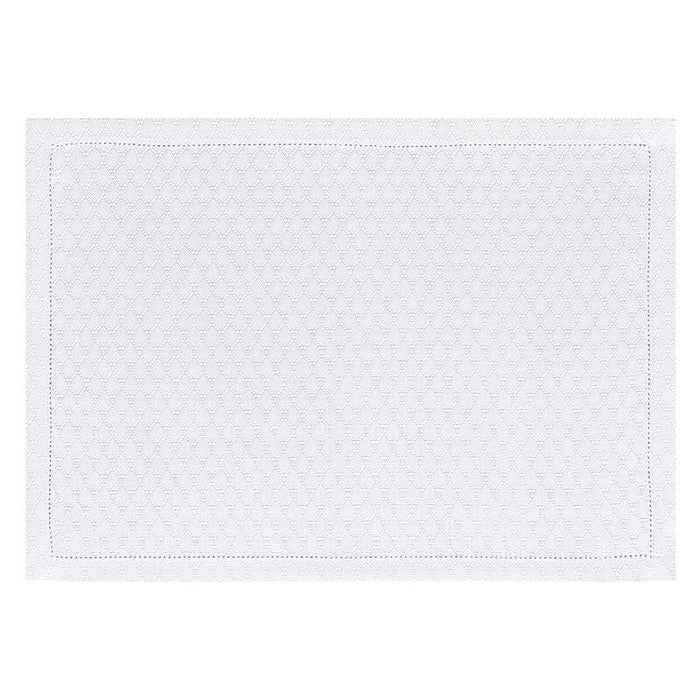 WHITE / PLACEMAT GEO / 20x14"