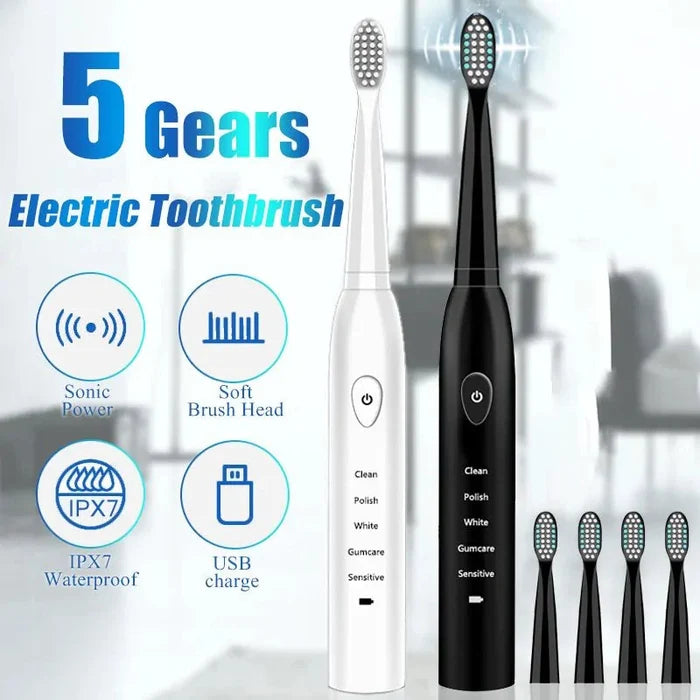 Powerful Ultrasonic Sonic Electric Toothbrush Rieworkes