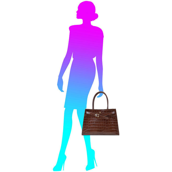 Pratesi Anichina Woman Bag K367 in Genuine Leather - King Brown - LQE2