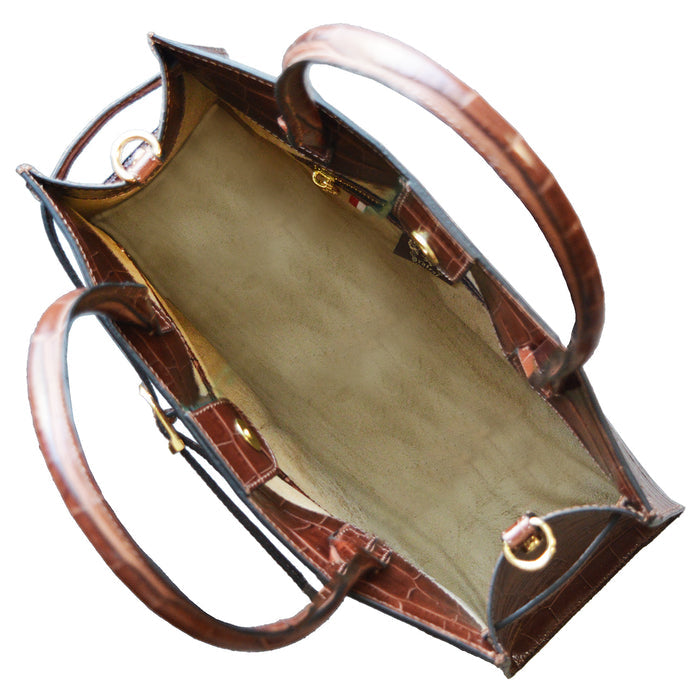 Pratesi Anichina Woman Bag K367 in Genuine Leather - King Brown - LQE2