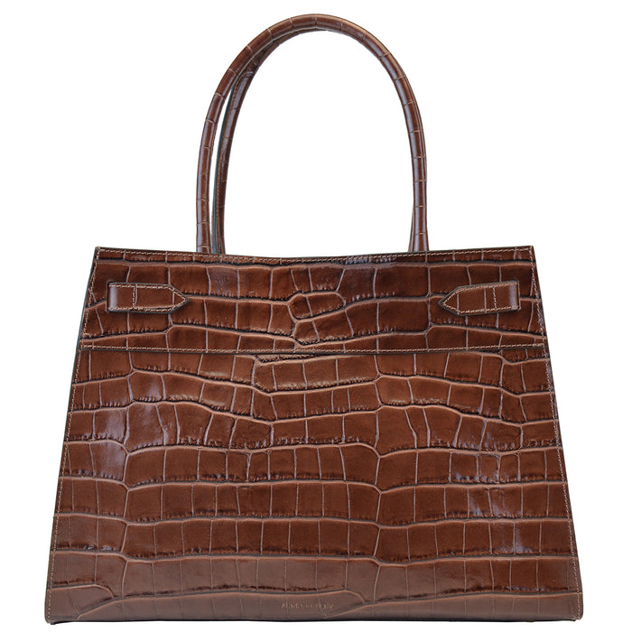 Pratesi Anichina Woman Bag K367 in Genuine Leather - King Brown - LQE2