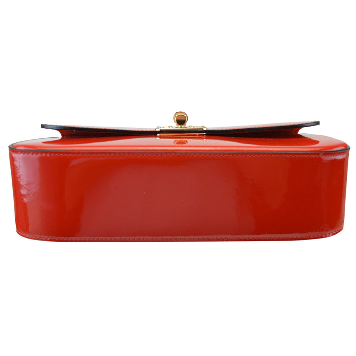 Pratesi Antella in Genuine Italian Patent Leather - Cherry