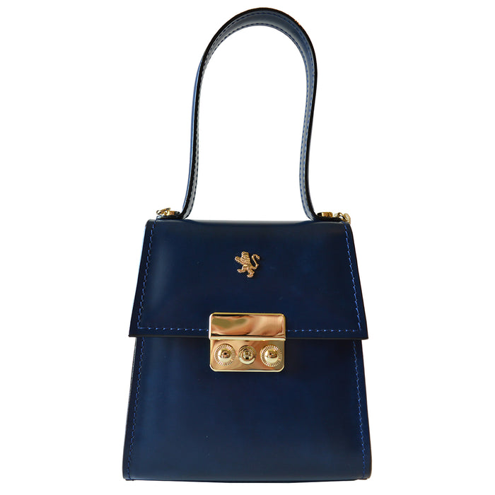 Pratesi Artemisia Small Lady Bag in genuine Italian leather - Artemisia Brunelleschi Blue
