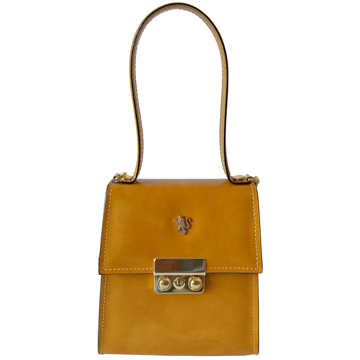 Pratesi Artemisia Small Lady Bag in genuine Italian leather - Artemisia Brunelleschi Senape