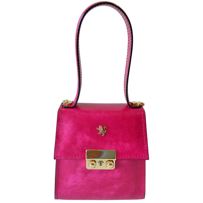 Pratesi Artemisia Small Lady Bag in genuine Italian leather - Artemisia Brunelleschi Fuchsia