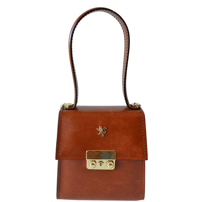 Pratesi Artemisia Small Lady Bag in genuine Italian leather - Artemisia Brunelleschi Marrone