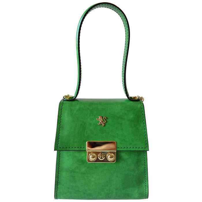Pratesi Artemisia Small Lady Bag in genuine Italian leather - Artemisia Brunelleschi Emerald